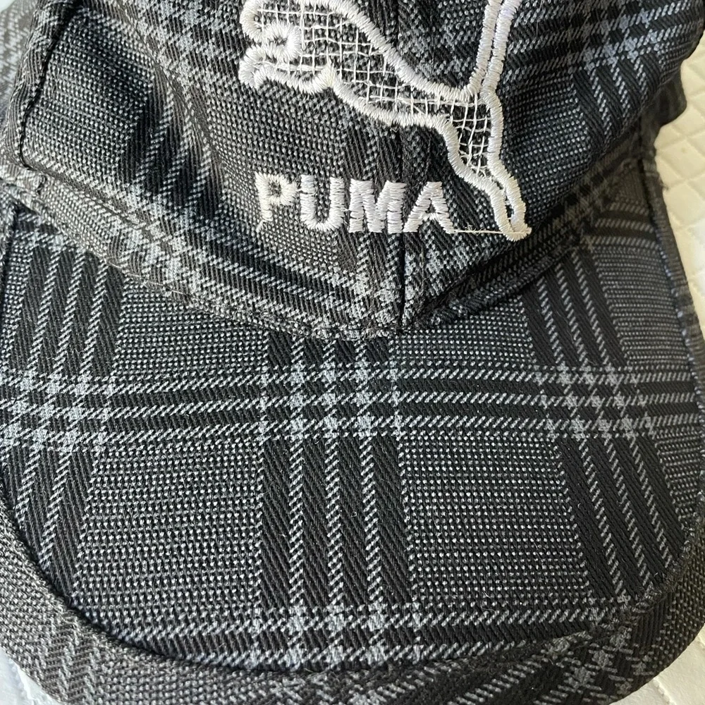 Puma adjustable plaid Gray unisex Cap Hat